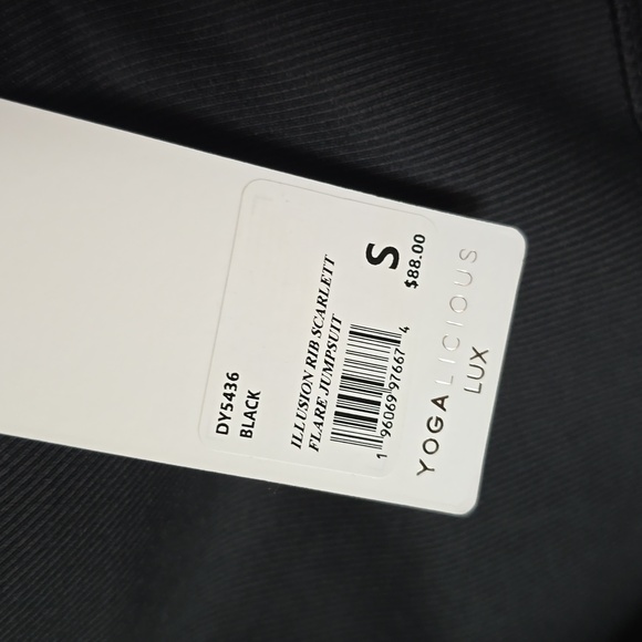 Yogalicious - Black Rib Scarlett Jumpsuit - Picture 3 of 3